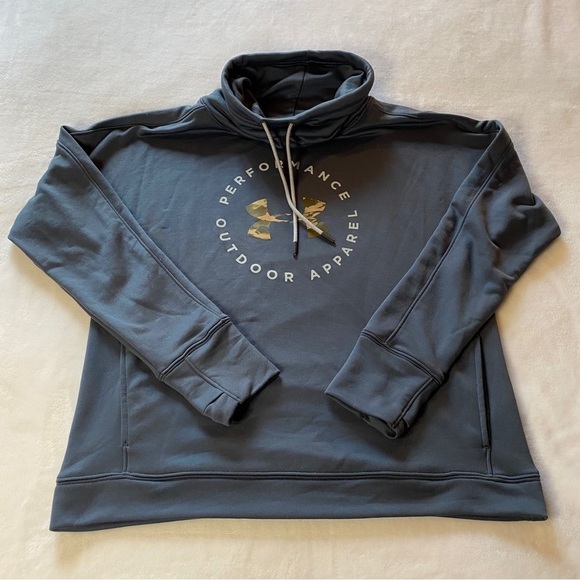 Under Armour Performance Outdoor Apparel Sweatshirt Gray Size Large - Picture 7 of 15